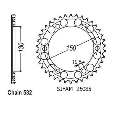 Rozeta pro Yamaha 25085CZ47